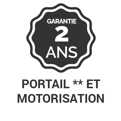 Garantie 2 ans* portail et motorisation