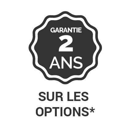 Garantie 2 ans sur les options*-belize