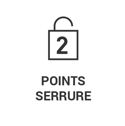 Serrure 2 points